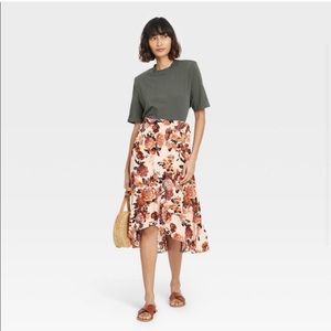 NWT Knox rose wrap floral skirt size XL